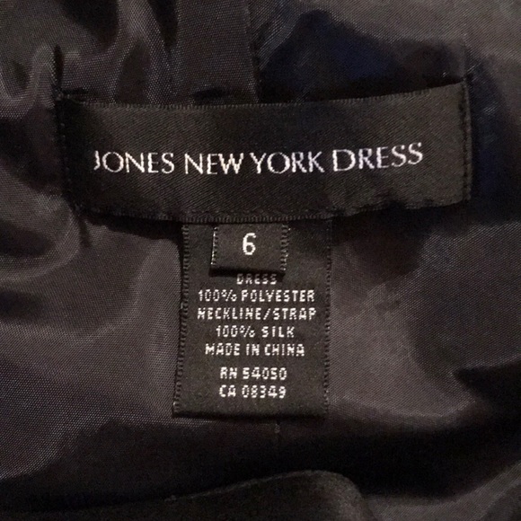 Jones New York Black Sleeveless Lined Dress Size 6 - Picture 6 of 6